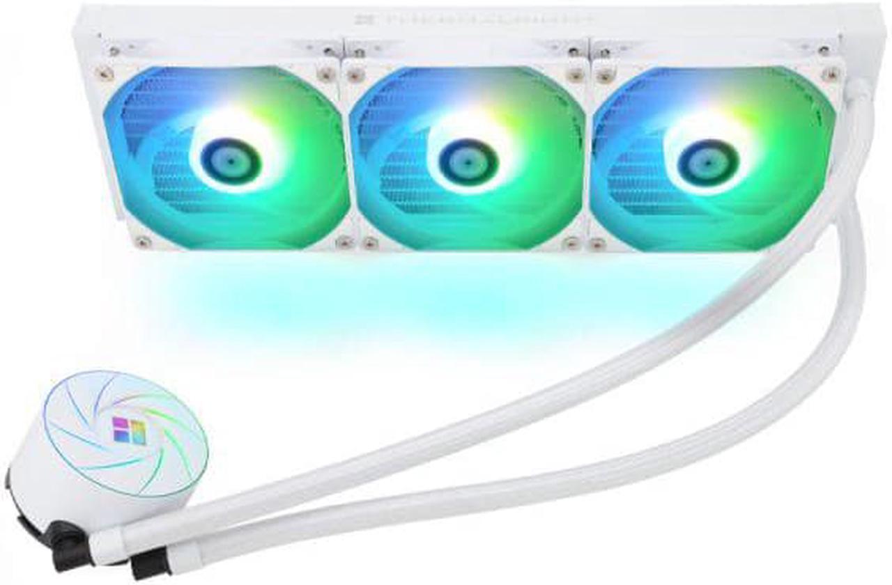 Alt view image 5 of 5 - Thermalright AQUA ELITE 360 ARGB AIO CPU Liquid Cooler ,Intel LGA1700 Ready/AM5/AMD All-in-One Liquid Cooling System 360mm High Efficiency Radiator CPU Cooler, AURA SYNC - White