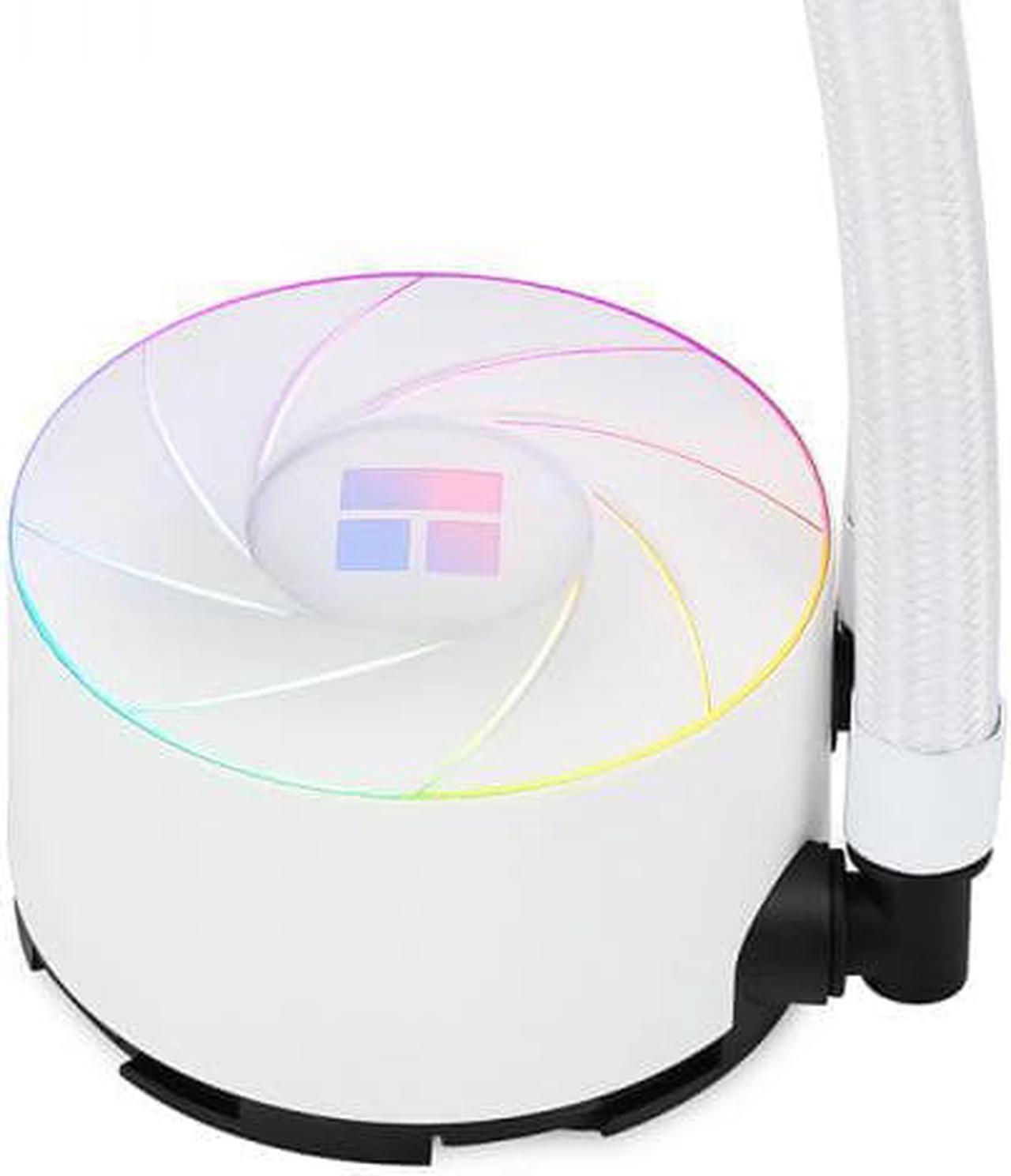 Alt view image 3 of 5 - Thermalright AQUA ELITE 360 ARGB AIO CPU Liquid Cooler ,Intel LGA1700 Ready/AM5/AMD All-in-One Liquid Cooling System 360mm High Efficiency Radiator CPU Cooler, AURA SYNC - White