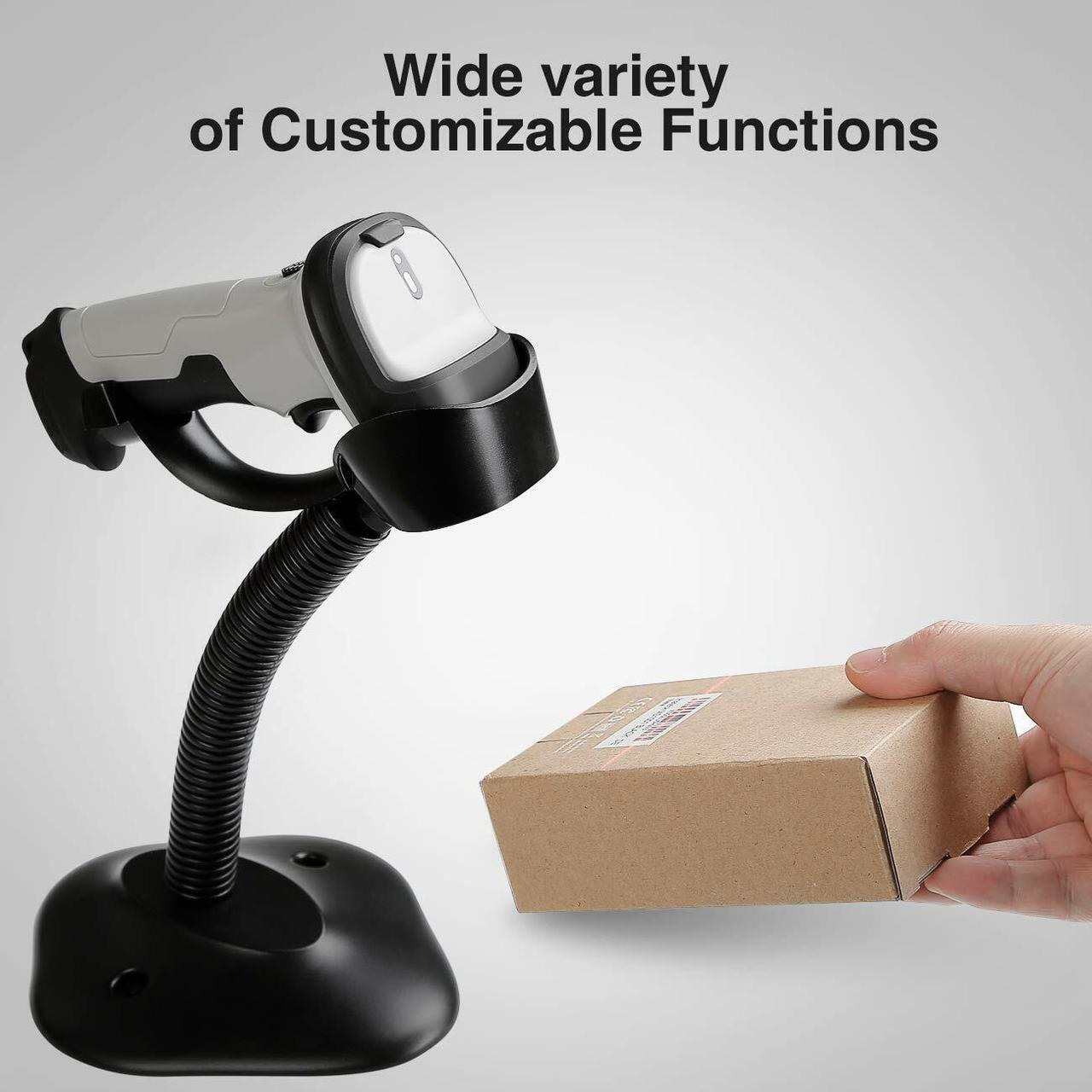 Alt view image 3 of 6 - Inateck Barcode Scanner Bluetooth Wireless Barcode Reader Auto Scanning