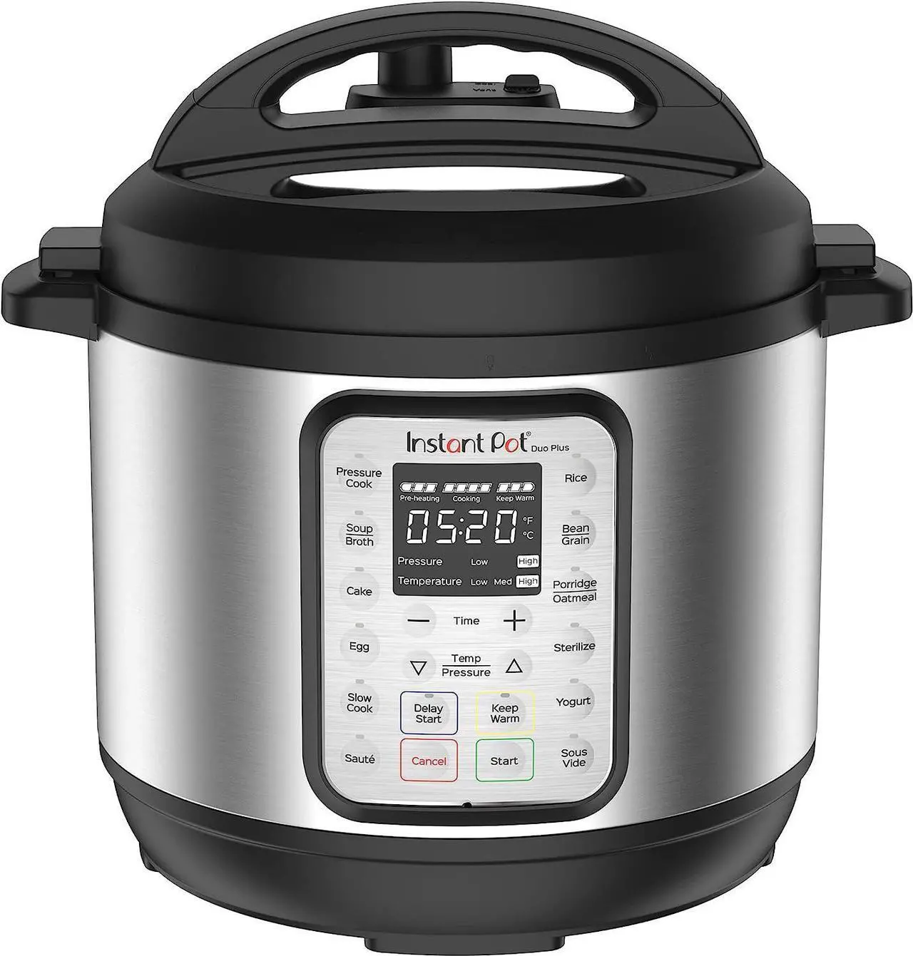 Main image of Instant Pot Duo Plus 9-in-1 Electric Pressure Cooker, Slow Cooker, Rice Cooker, Steamer, Sauté, Yogurt Maker, Warmer & Sterilizer, Includes Free App with over 1900 Recipes, Stainless Steel, 6 Quart