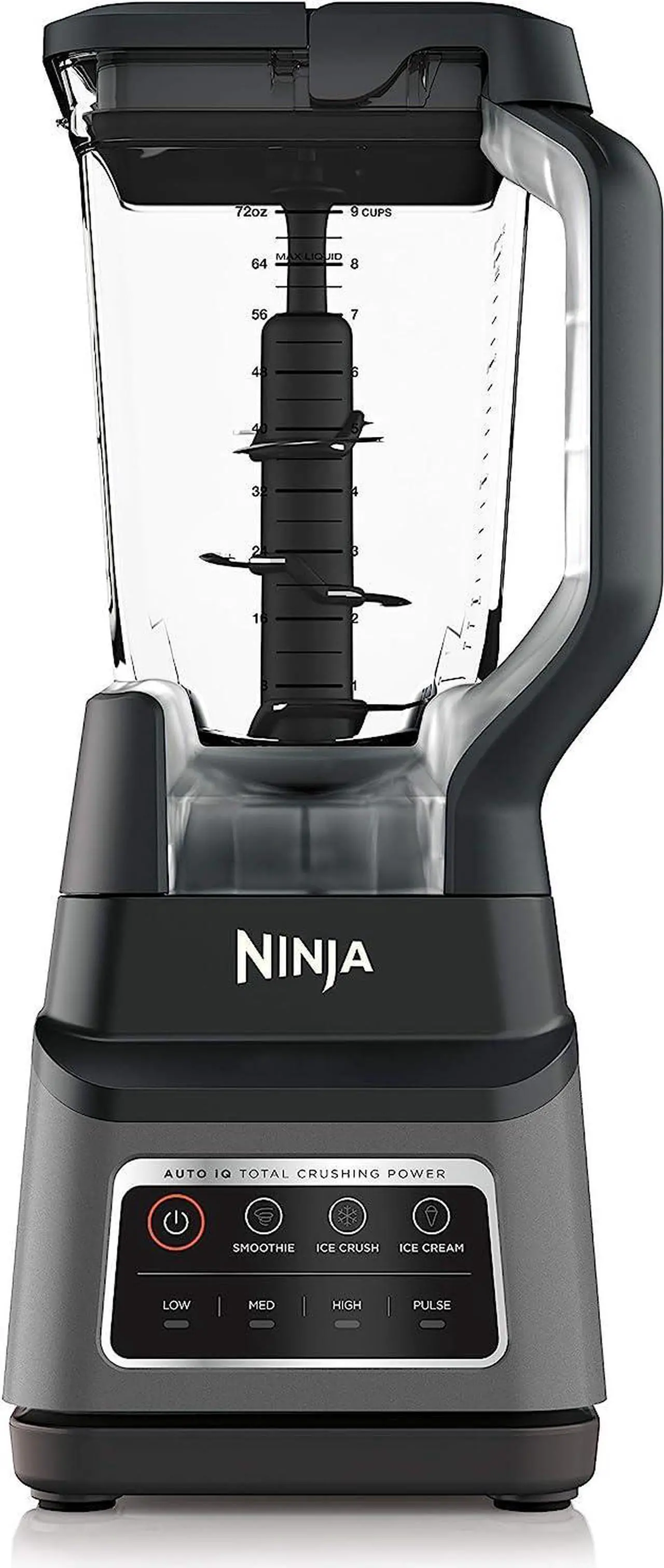 Main image of Ninja Professional Plus Bender, 1400 Peak Watts, 3 Functions for Smoothies, Frozen Drinks & Ice Cream with Auto IQ, 72-oz.* Total Crushing Pitcher & Lid, Dark Grey