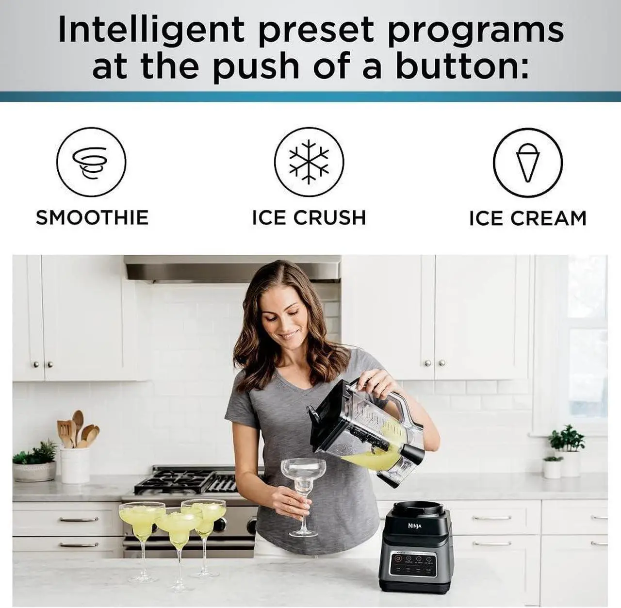 Alt view image 7 of 7 - Ninja Professional Plus Bender, 1400 Peak Watts, 3 Functions for Smoothies, Frozen Drinks & Ice Cream with Auto IQ, 72-oz.* Total Crushing Pitcher & Lid, Dark Grey