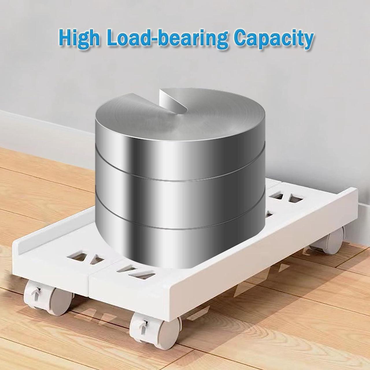 Alt view image 6 of 6 - Computer Tower Stand, Adjustable CPU Stand Cart, Mobile PC Stand with Rolling Casters, CPU Raise Fits Most PC Gaming Office Desk Accessories - White