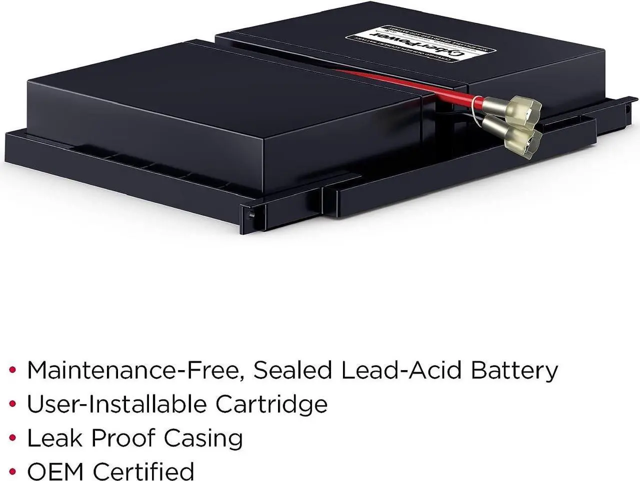 Alt view image 3 of 3 - CyberPower RB0690X2 UPS Replacement Battery Cartridge, Maintenance-Free, User Installable, 6V/8Ah, Black , Compatible withCyberPower OR700LCDRM1U