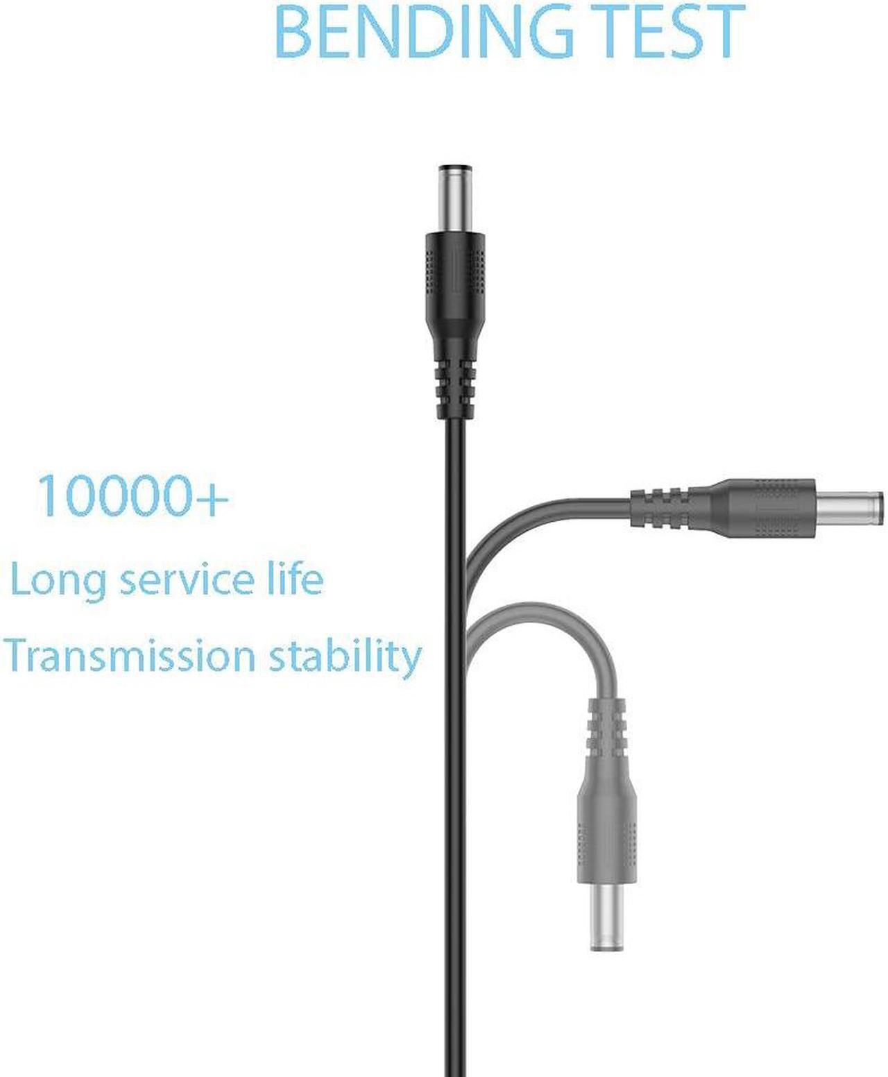 Alt view image 6 of 7 - USB to DC 5V Power Cord, Universal DC 5.5x2.1mm Plug Jack Charging Cable with 10 Connector Tips(5.5x2.5, 4.8x1.7, 4.0x1.7, 4.0x1.35, 3.5x1.35, 3.0x1.1, 2.5x0.7, Micro USB, Type-C, Mini USB) 5FT