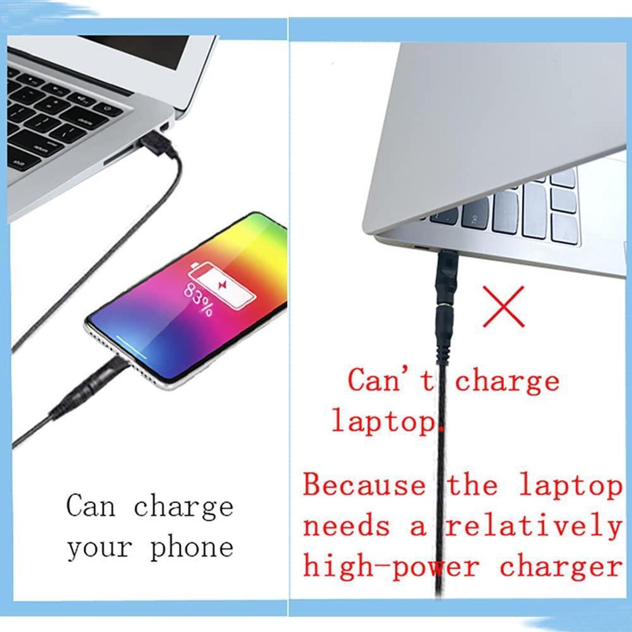 Alt view image 7 of 7 - USB to DC 5V Power Cord, Universal DC 5.5x2.1mm Plug Jack Charging Cable with 10 Connector Tips(5.5x2.5, 4.8x1.7, 4.0x1.7, 4.0x1.35, 3.5x1.35, 3.0x1.1, 2.5x0.7, Micro USB, Type-C, Mini USB) 5FT