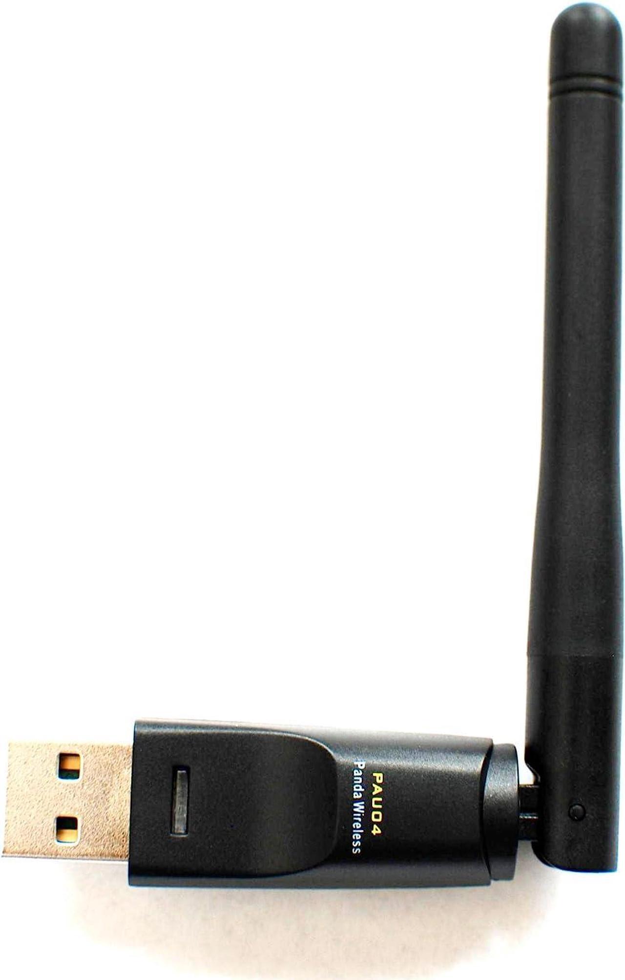 Main image of Panda Wireless PAU04 Mid Range 150Mbps Wireless N USB Adapter w/ 2dBi Antenna - Win XP/Vista/7/8/10/11, Mint, Ubuntu, MX Linux, Manjaro, Fedora, Centos, Kali Linux and Raspbian