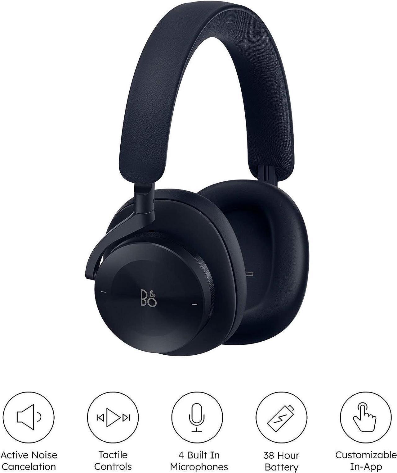 Alt view image 2 of 7 - Bang & Olufsen Beoplay H95 Premium Comfortable Wireless Active Noise Cancelling (ANC) Over-Ear Headphones with Protective Carrying Case, Navy