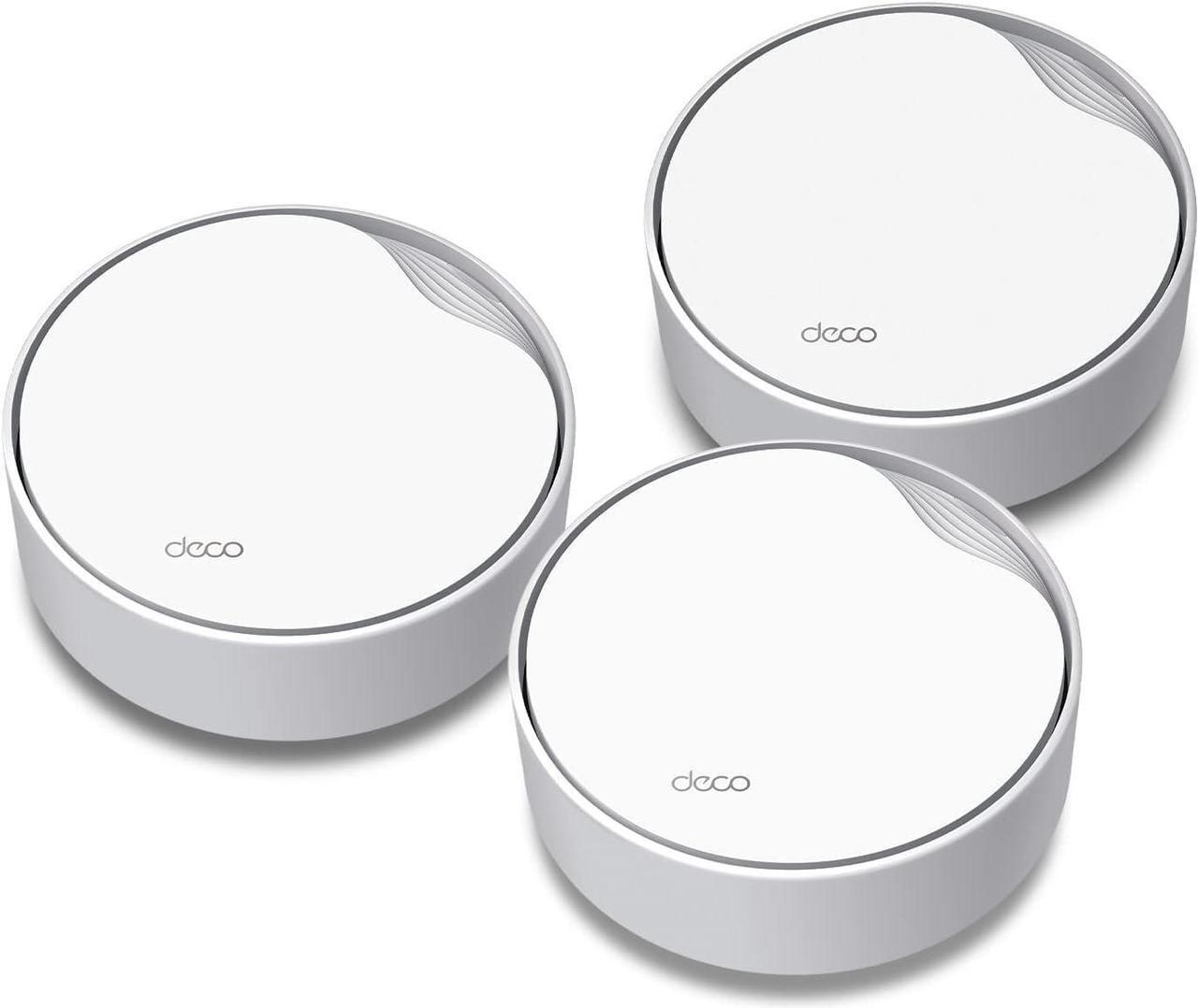 Main image of TP-Link Deco AX3000 PoE Mesh WiFi(Deco X50-PoE), Ceiling/Wall-Mountable WiFi 6 Mesh, Replacing WiFi Router, Access Point and Range Extender, PoE-Powered, 2 PoE Ports(1 x 2.5G, 1 x Gigabit), 3-Pack
