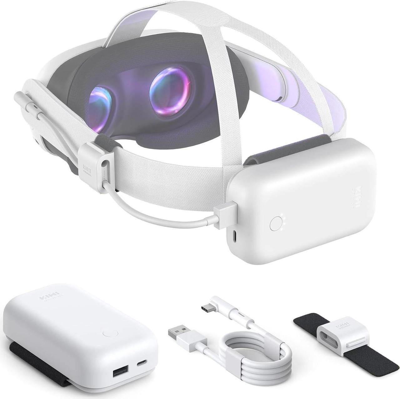Main image of Battery Pack 10000mAh Compatible with Quest 3/Quest 2 Accessories, USB C Fast Charging Power Bank (Head Strap Not Included)