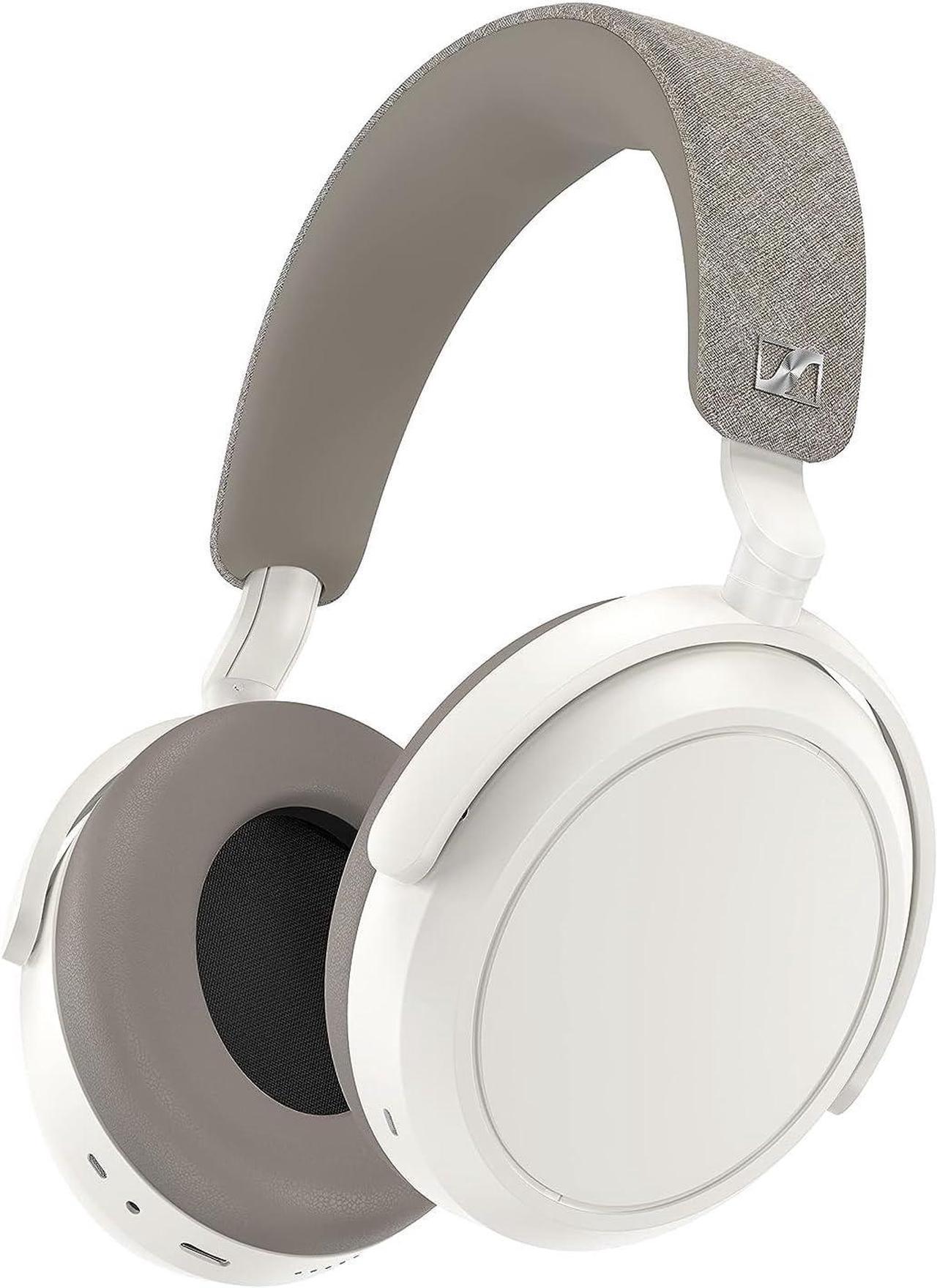 Sennheiser Consumer Audio Momentum 4 Wireless Headphones - Bluetooth Headset for Crystal-Clear Calls with Adaptive Noise Cancellation, 60h Battery Life, Customizable Sound - White )