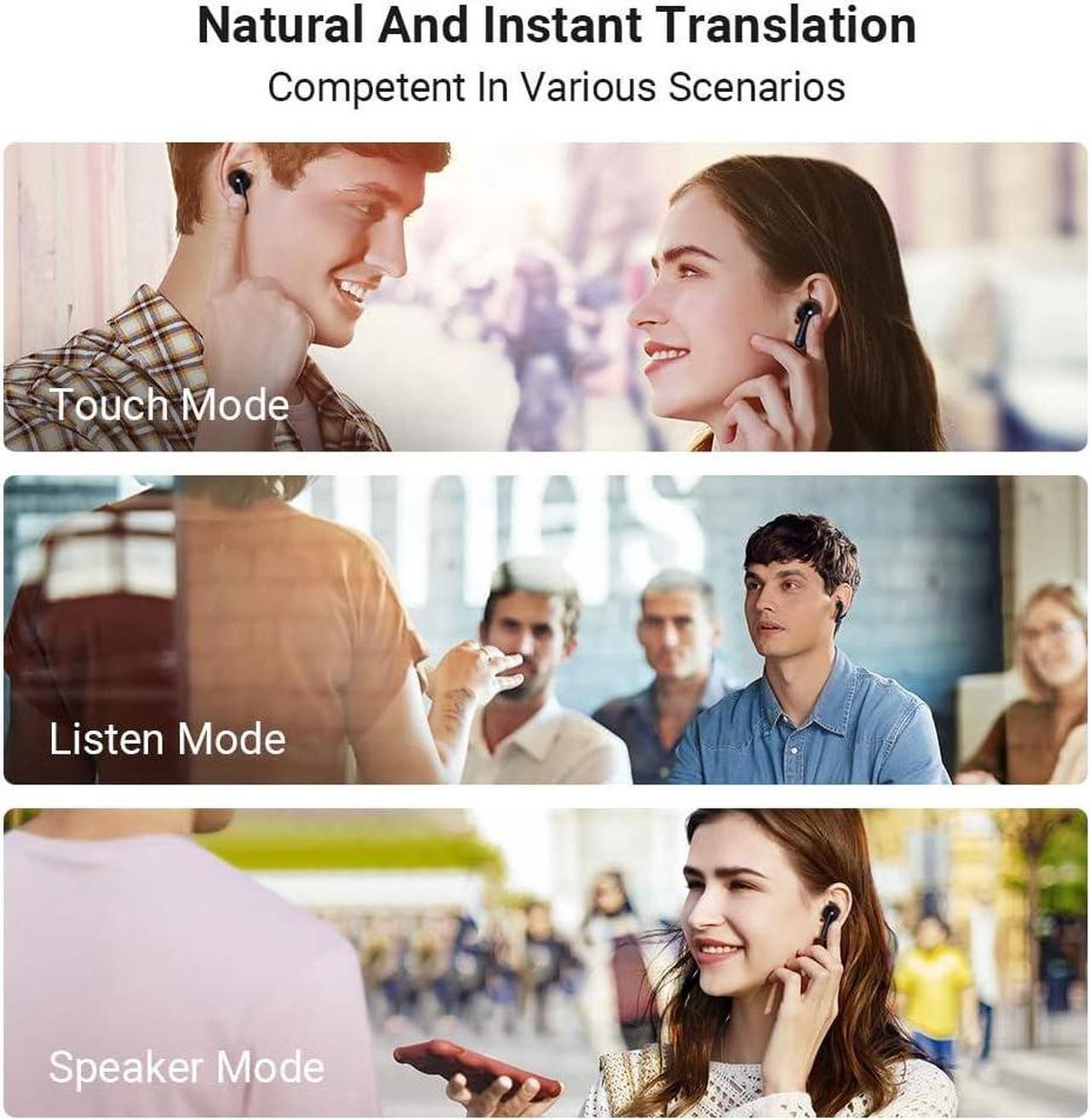 Alt view image 4 of 6 - Timekettle M3 Language Translator Earbuds, Two-Way Translator Device with APP for 40 Languages & 93 Accents Online, Offline Translator for Exploring Expat Life Freely, Compatible with iOS & Android