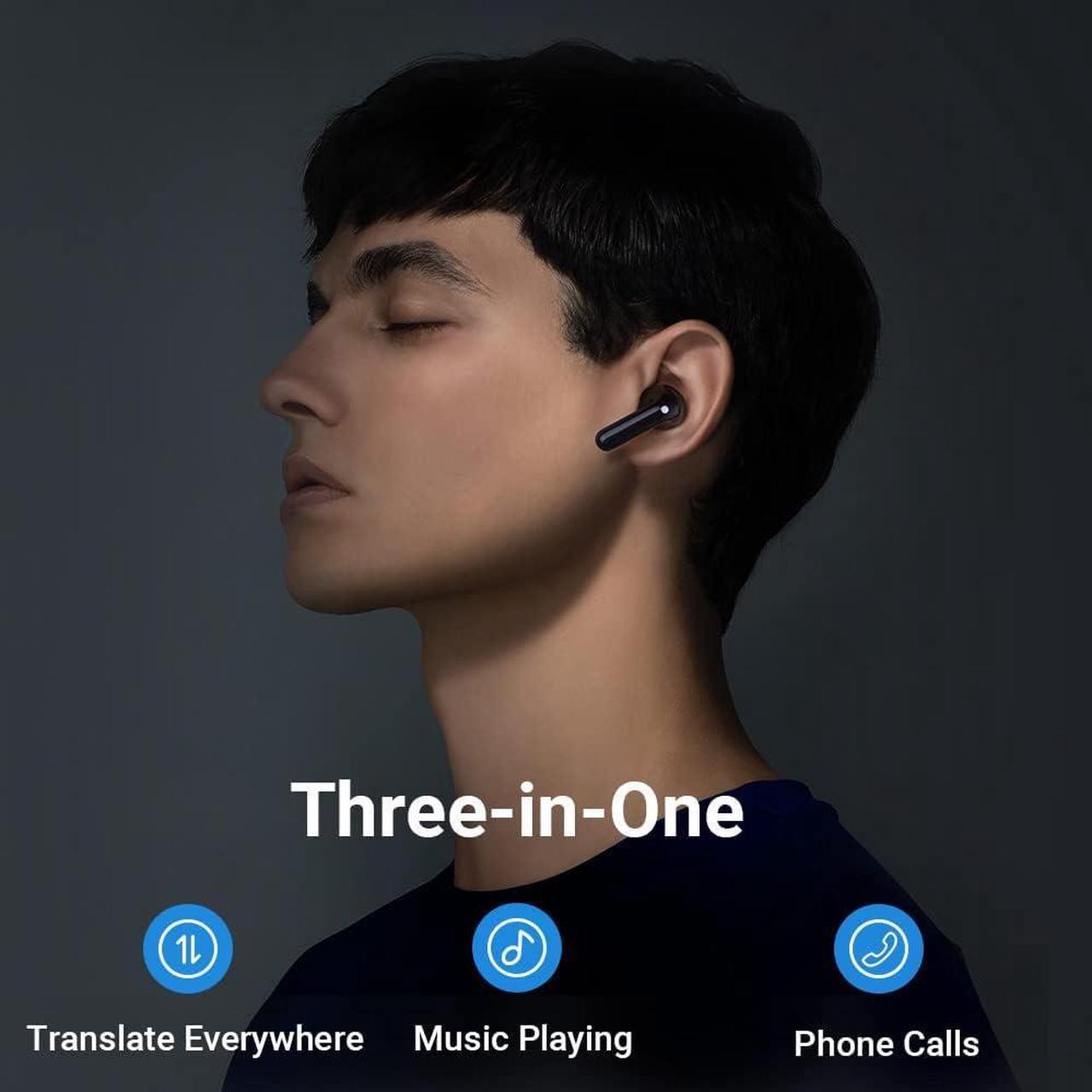 Alt view image 3 of 6 - Timekettle M3 Language Translator Earbuds, Two-Way Translator Device with APP for 40 Languages & 93 Accents Online, Offline Translator for Exploring Expat Life Freely, Compatible with iOS & Android