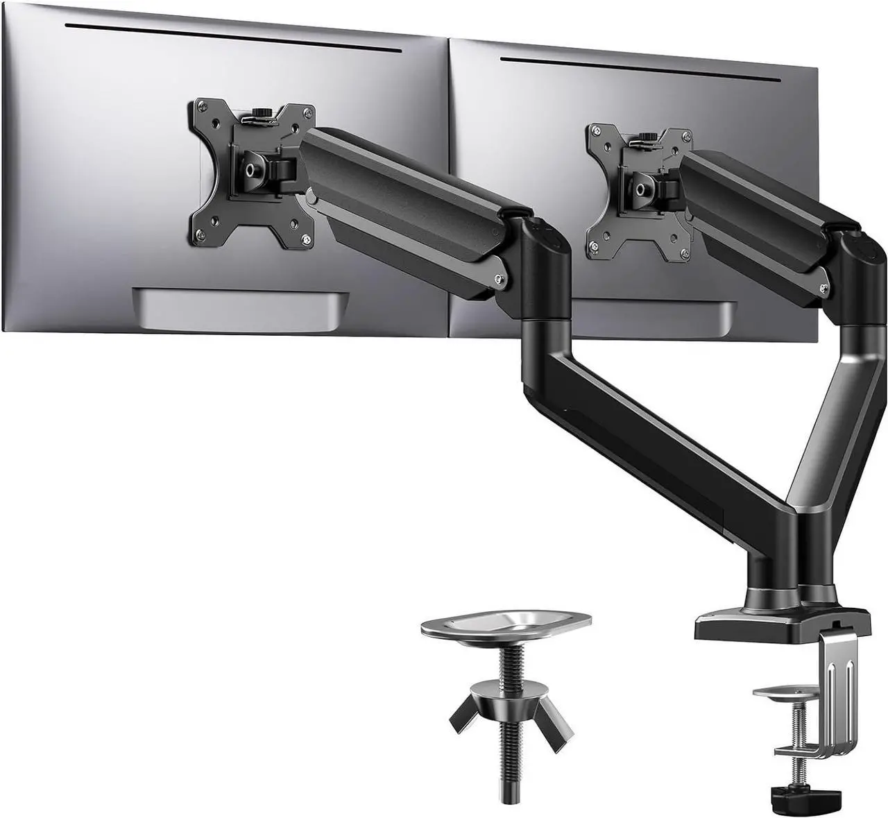 Main image of Dual Monitor Mount for 1732 Screens, Max 22 lbs Each Arm, Adjustable Dual Monitor Stand, Sturdy Dual Monitor Arm with 180° Swivel, Tilt, 360° Rotation for Home and Office, VESA 75/100mm
