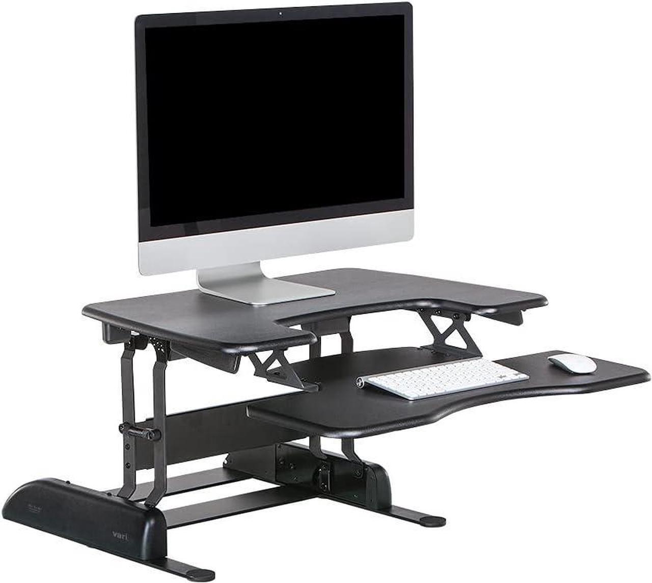 Main image of VariDesk Pro Plus 30 - Height Adjustable Standing Desk Converter for Home Office - Sit to Stand Desk with 11 Height Settings, Spring-Assisted Lift, and Weighted Base - Fully Assembled, Black
