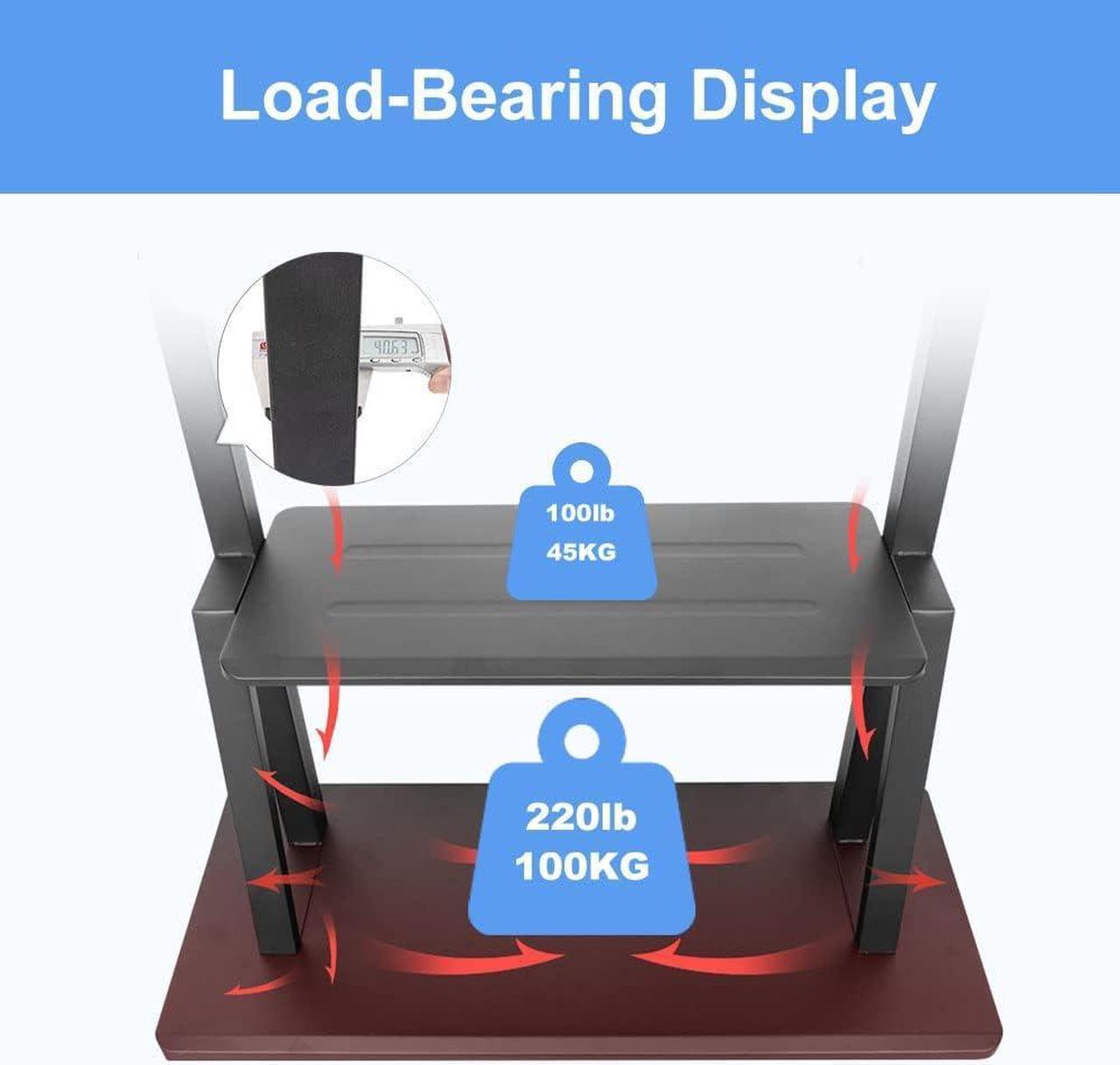Alt view image 4 of 7 - Mobile TV Stand,Rolling TVs Cart on Wheels Height Adjustable Heavy-Duty Floor Stand Base for 32 -70 Inch LCD LED OLED Flat Panel Screens Smartboard Movable Holds up to 100lbs with Shelf