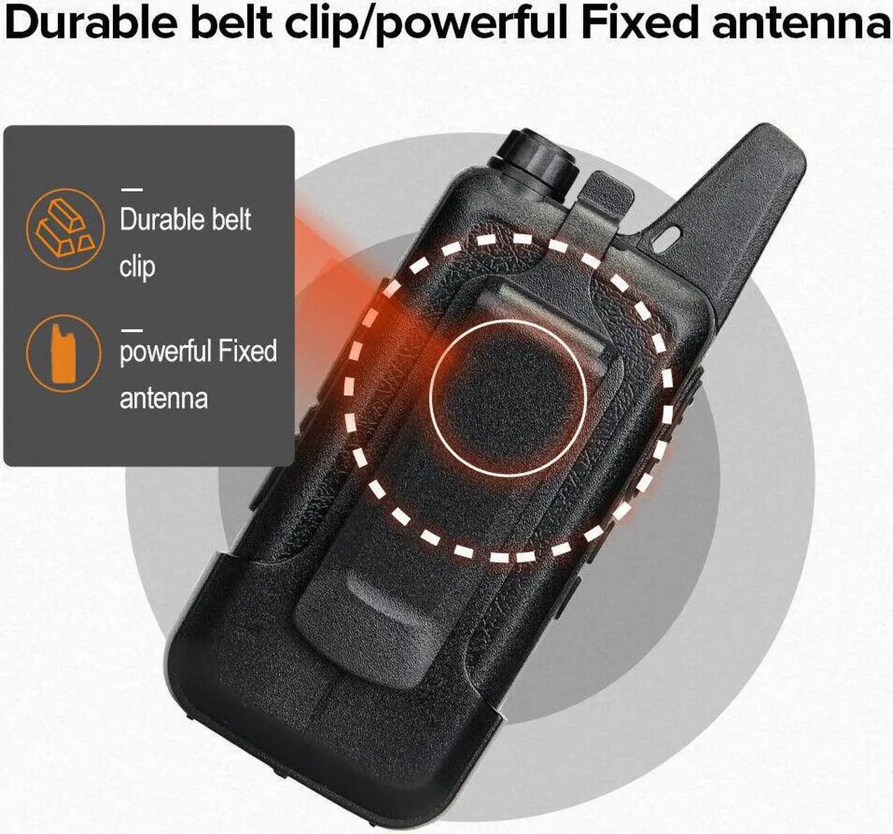 Alt view image 6 of 7 - 10Pack Retevis RT22 UHF FRS Walkie Talkies 2W VOX Two Way Radios For School+USB