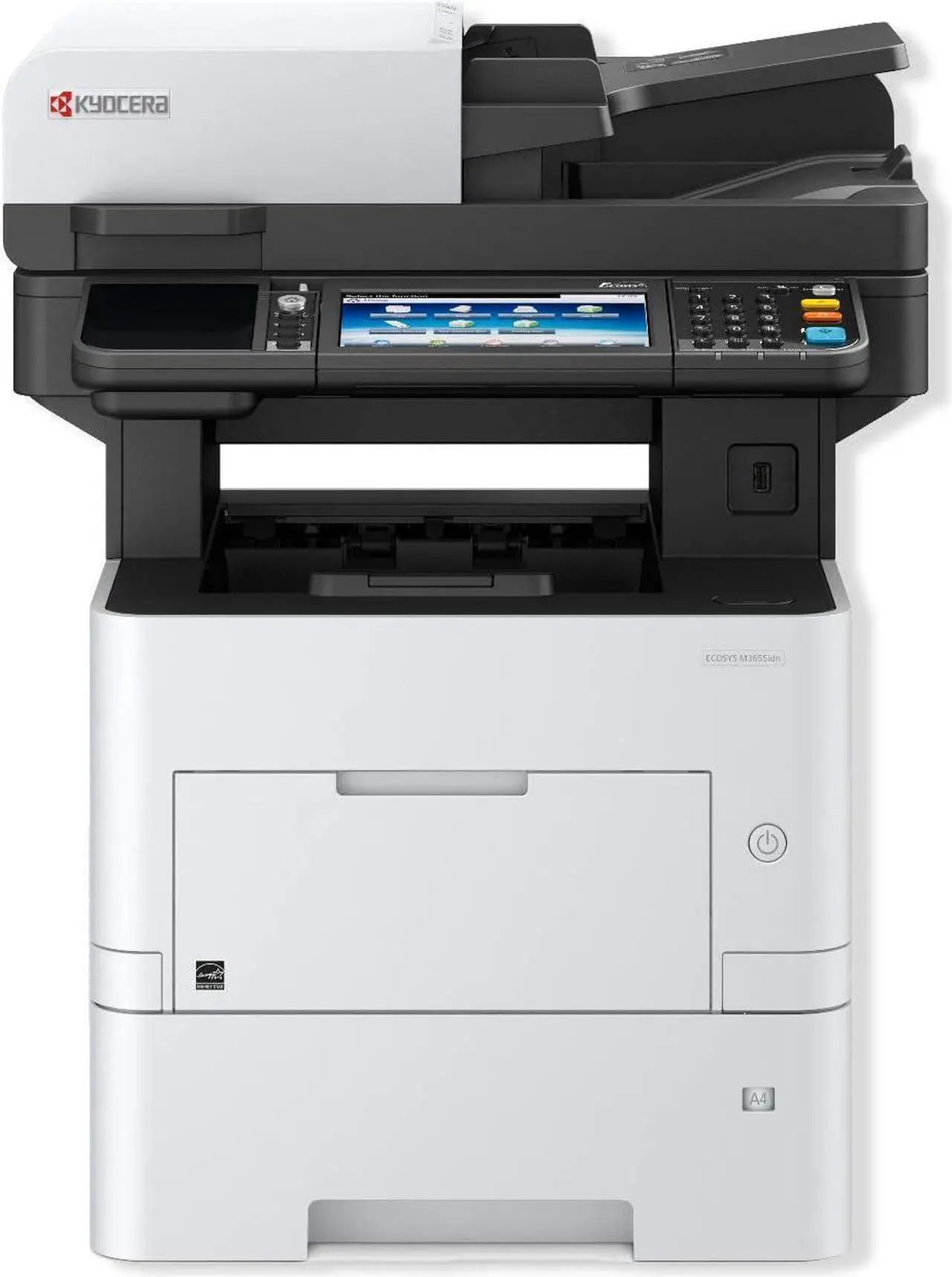 Alt view image 2 of 2 - Kyocera 1102TB2US0 Ecosys M3655idn B&W MFP; Resolution Up to Fine 1200 Dpi; Print, Scan, Copy and Fax Functions; Up to 57 PPM; Mobile Printing Ready