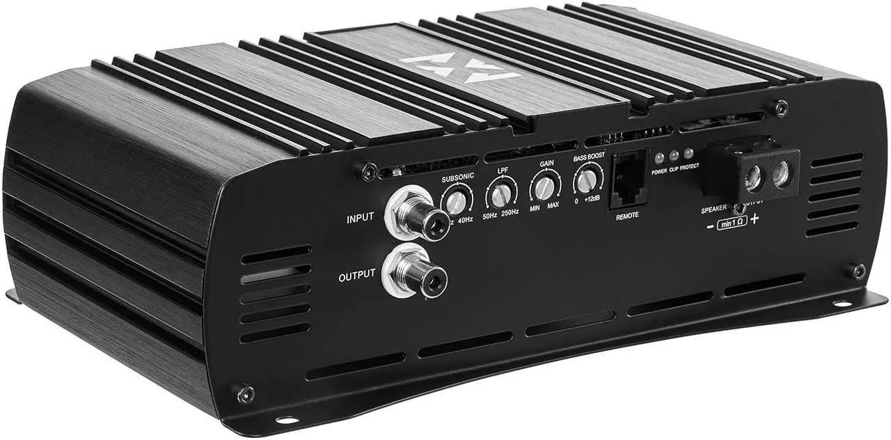 Alt view image 3 of 4 - NVX XAD11 700W RMS 1-OHM Stable Full Bridge Class D High Power Competition Monoblock Car Audio MOSFET Amplifier with Remote Subwoofer Level Control