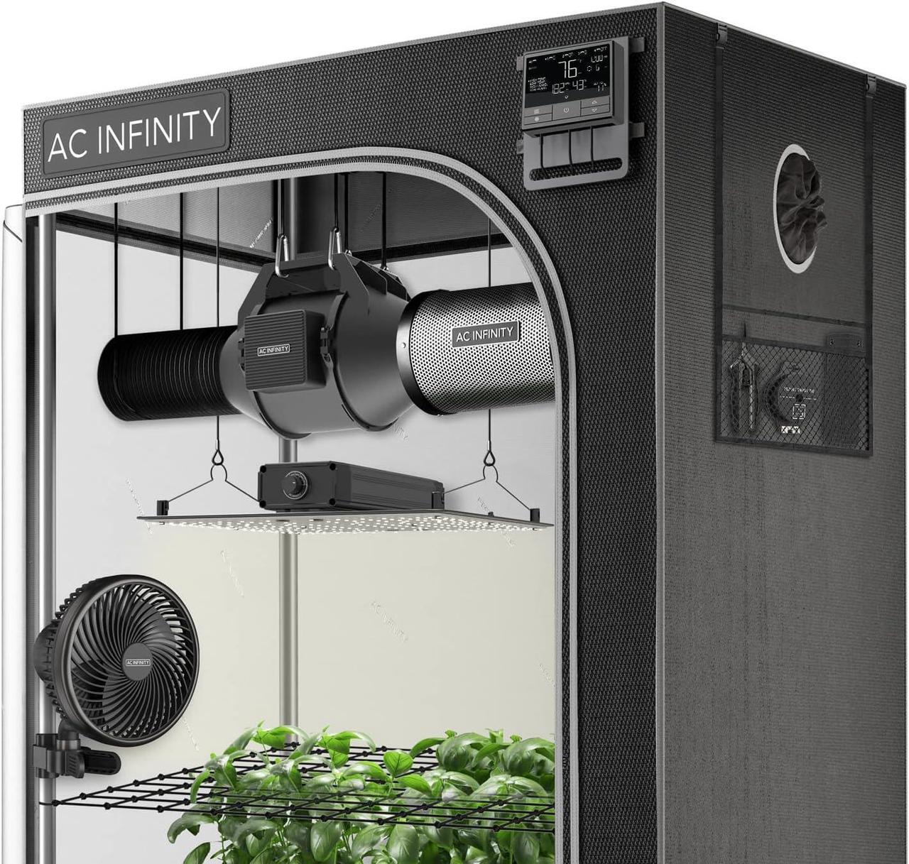 Main image of Advance Grow System Compact 2x2, 1-Plant Kit, WiFi-Integrated Grow Tent Kit, Automate Ventilation, Circulation, Schedule Full Spectrum LM301B LED Grow Light, 2000D Mylar Tent