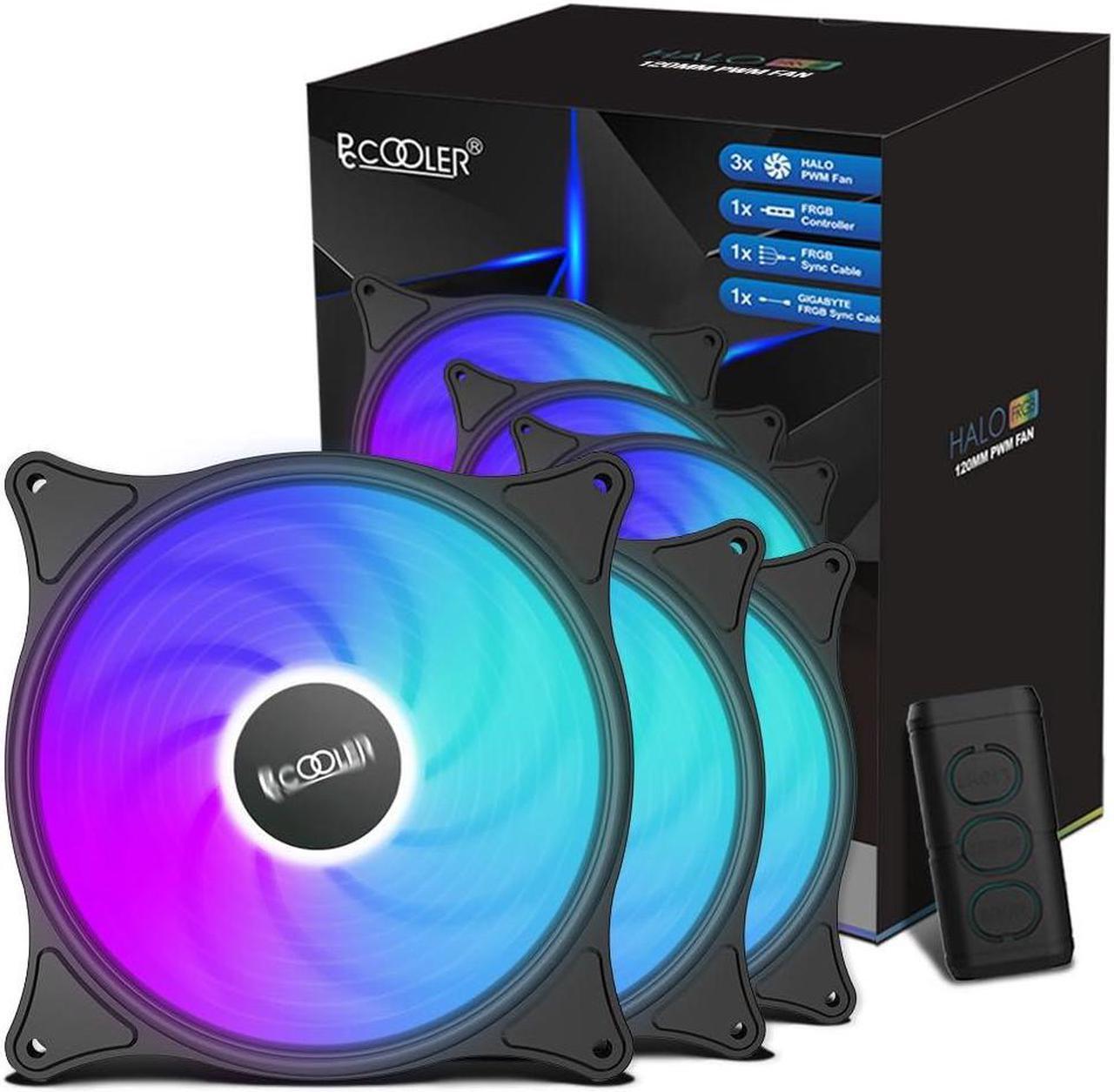 Main image of 120mm Case Fan 3 Pack ARGB Computer Case Fans Quiet Fans Advanced Lighting Customizations with 7 Colors&10 Lighting Modes - PWM High Performance Cooling Fan for PC Case Computer Fan
