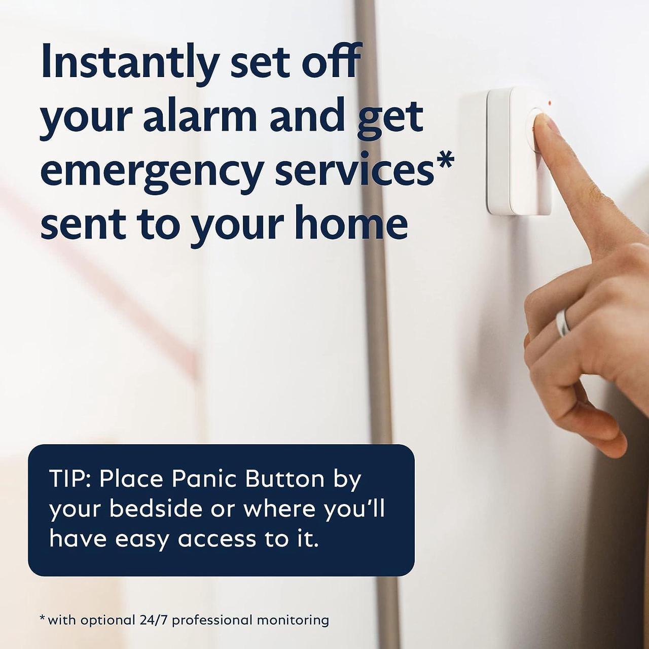Alt view image 5 of 7 - SimpliSafe 8 Piece Wireless Home Security System - Optional 24/7 Professional Monitoring - No Contract - Compatible with Alexa and Google Assistant