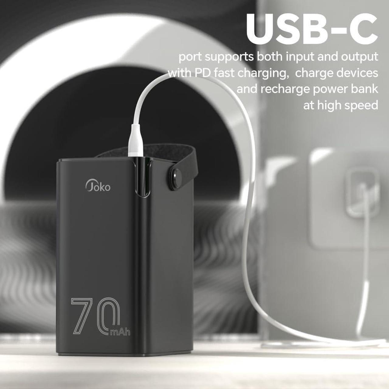 Alt view image 4 of 7 - 70000mAh Power Bank High Capacity 20W PD 3.0 Fast Charging 22.5W Max Large Power Bank,7 Outputs 2 Inputs,LED Display,USB-C Battery Packs for iPhone, Samsung, Outdoors, Camping