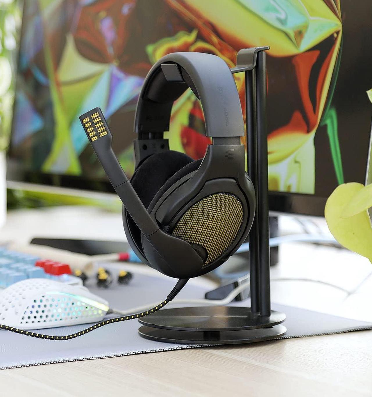 Alt view image 7 of 7 - DROP + EPOS PC38X Gaming Headset Noise-Cancelling Microphone with Over-Ear Open-Back Design, Velour Earpads, Compatible with PC, PS4, PS5, Switch, Xbox, Mac, Mobile, and More (Yellow)
