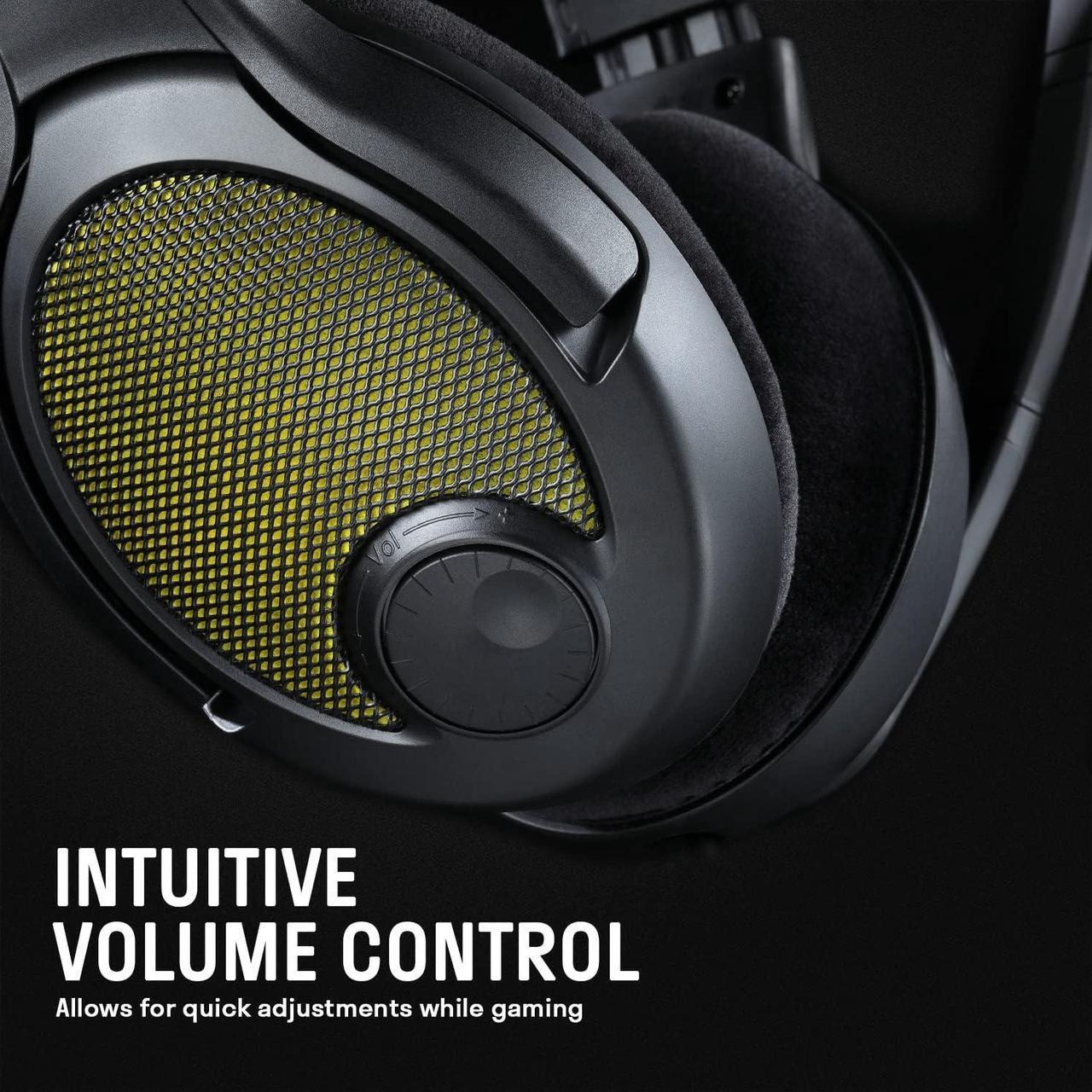 Alt view image 3 of 7 - DROP + EPOS PC38X Gaming Headset Noise-Cancelling Microphone with Over-Ear Open-Back Design, Velour Earpads, Compatible with PC, PS4, PS5, Switch, Xbox, Mac, Mobile, and More (Yellow)