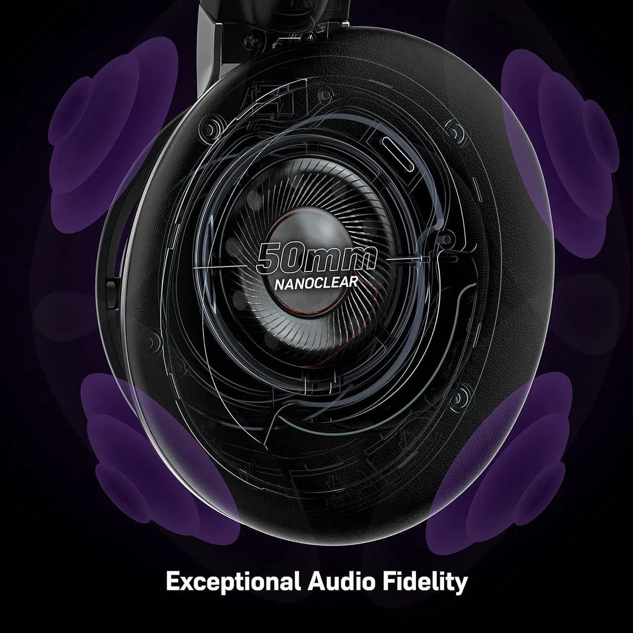 Alt view image 2 of 7 - Turtle Beach Stealth Pro Multiplatform Wireless Noise-Cancelling Gaming Headset for PS5, PS4, Playstation, PC, Mac, Switch, & Mobile  50mm Speakers, Bluetooth, Dual Batteries  Black