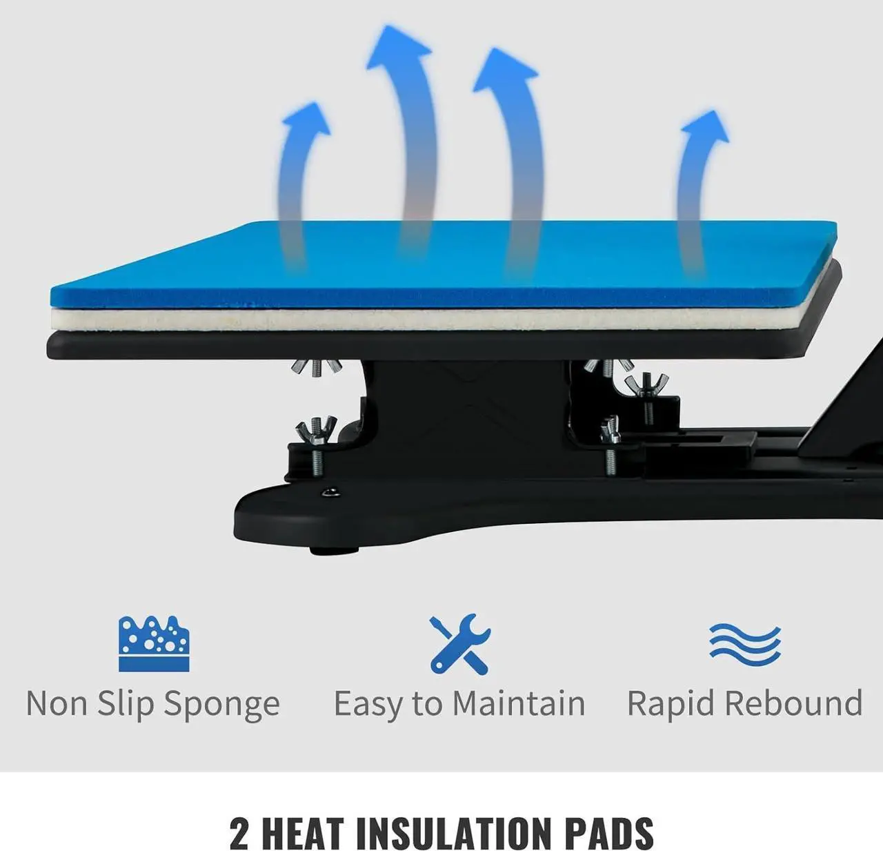 Alt view image 7 of 7 - Heat Press 15X12 Inch Heat Press Machine 5 in 1 Digital Multifunctional Sublimation T-Shirt Heat Press Machine for T Shirts Hat Mug Cap Plate