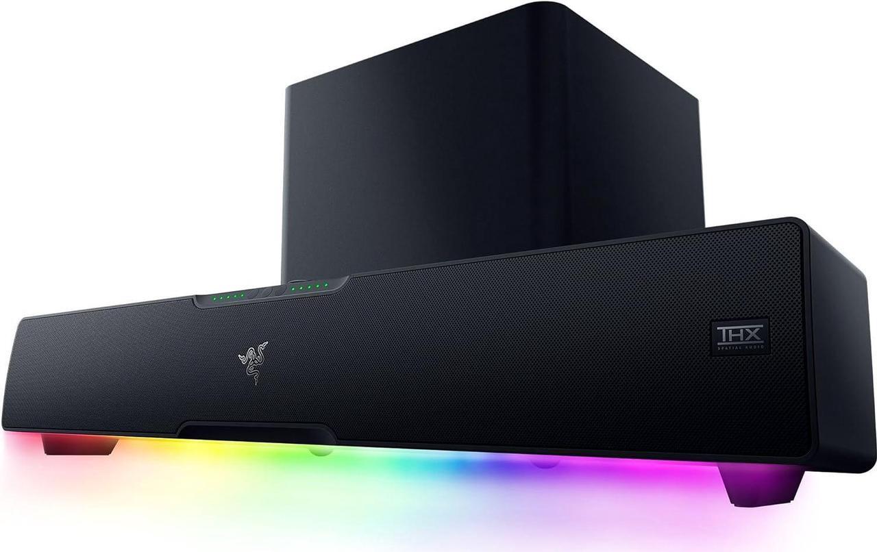 Main image of Leviathan V2 Pro - Multi-Driver PC Gaming Soundbar with Subwoofer - Beamforming Surround Sound with AI Head Tracking - Chroma RGB - Bluetooth 5.0 & 3.5mm - for PC, Desktop/Laptop, Mobile, Switch