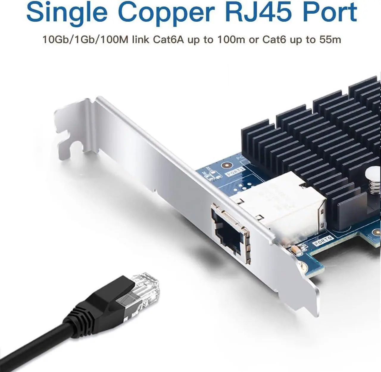 Alt view image 4 of 7 - 10Gb RJ45 PCI-E Network Card NIC, Compare to X550-T1, with Intel X550-AT Chip, Single RJ45 Port, PCI Express 3.0 X4, Ethernet Converged Network Adapter Support Windows/Linux/VMware