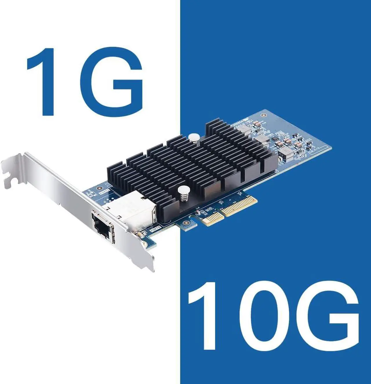 Alt view image 3 of 7 - 10Gb RJ45 PCI-E Network Card NIC, Compare to X550-T1, with Intel X550-AT Chip, Single RJ45 Port, PCI Express 3.0 X4, Ethernet Converged Network Adapter Support Windows/Linux/VMware