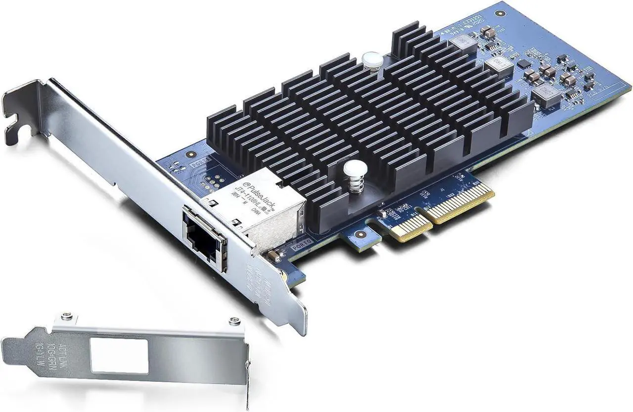Main image of 10Gb RJ45 PCI-E Network Card NIC, Compare to X550-T1, with Intel X550-AT Chip, Single RJ45 Port, PCI Express 3.0 X4, Ethernet Converged Network Adapter Support Windows/Linux/VMware