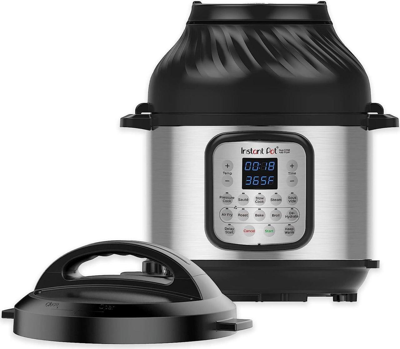 Main image of Instant Pot Duo Crisp 11-in-1 Air Fryer and Electric Pressure Cooker Combo with Multicooker Lids that Fries, Steams, Slow Cooks, Sautés, Dehydrates, & More, Free App With Over 800 Recipes, 8 Quart
