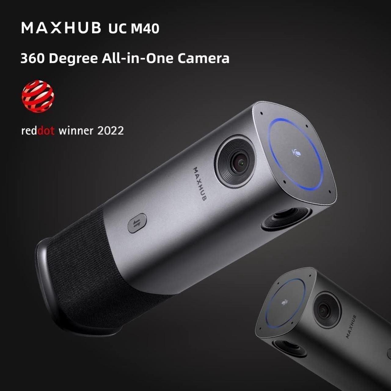 Alt view image 2 of 7 - 360-Degree Smart Video Conference Camera, All-in-One Conference Room Webcam, Video Conferencing System with Microphone and Speaker for Meeting, Auto Speaker Focus & Precise Angle Adjust