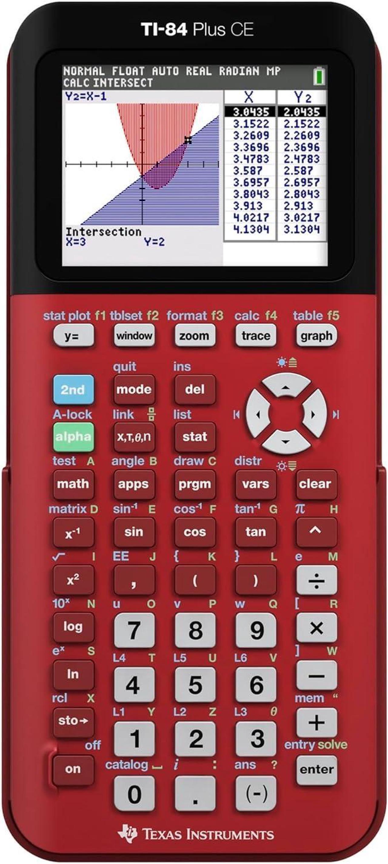 Main image of Texas Instruments TI-84 Plus CE Color Graphing Calculator, Radical Red Small