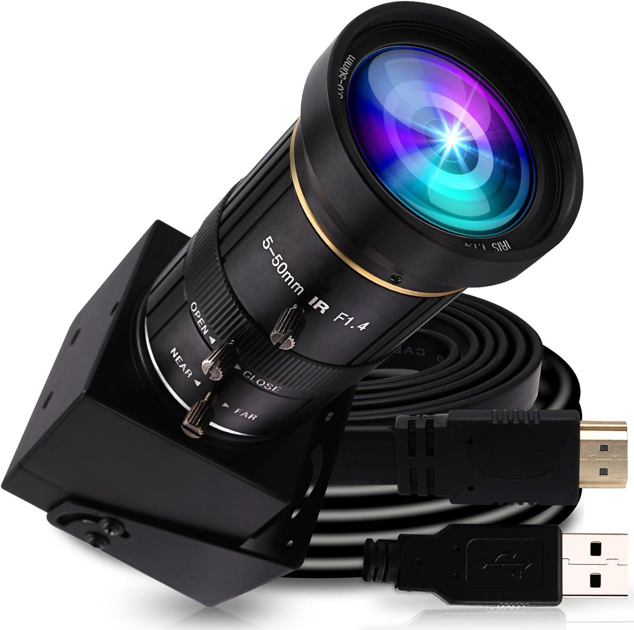 4K USB HDMI USB Camera Manual Zoom Webcam Variable Focus PC Camera Mini ...