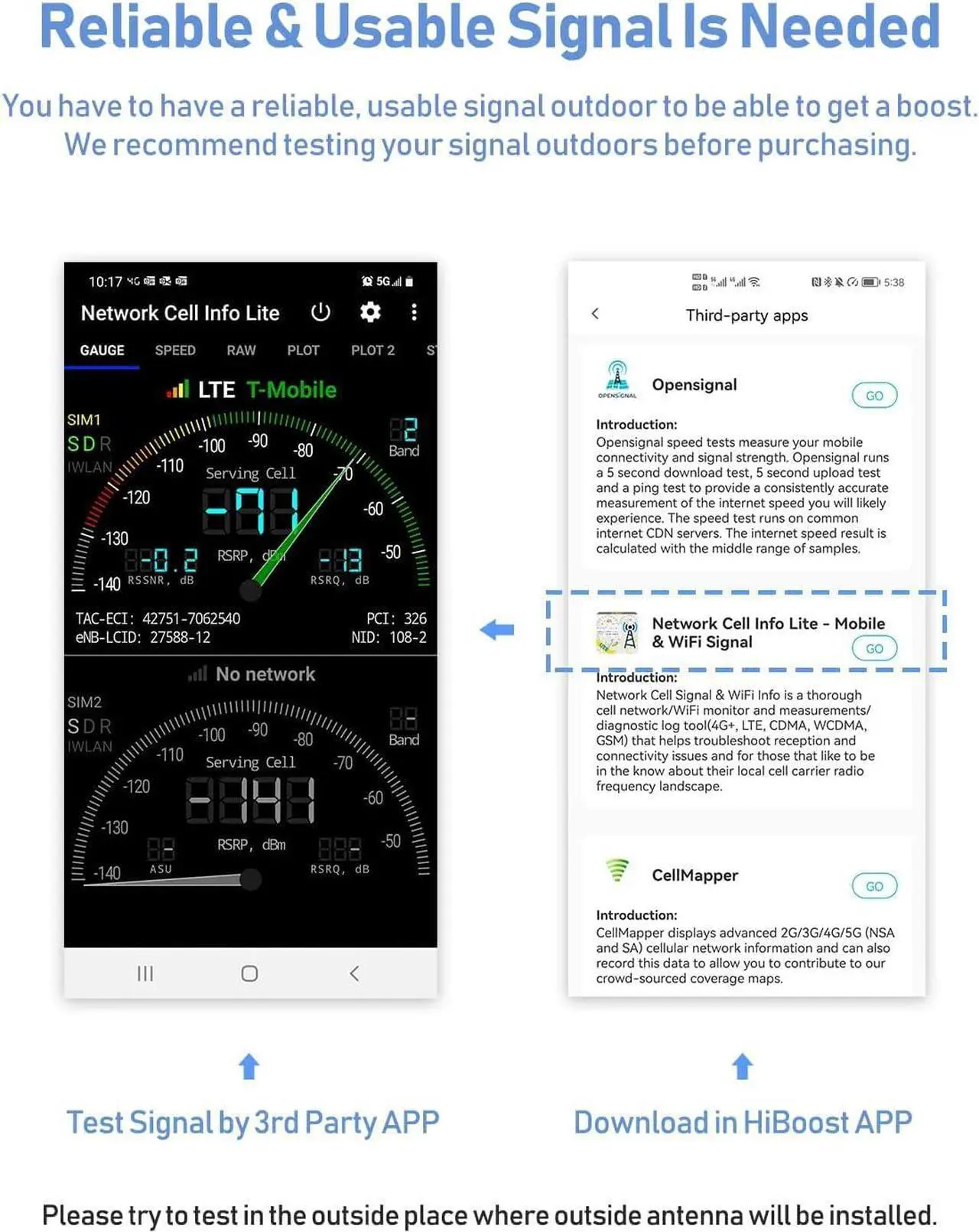 Alt view image 5 of 7 - Cell Phone Booster for Home, Up to 2,000 sq ft, All US Carriers - Verizon, AT&T, T-Mobile, Sprint & More, Cell Signal Booster Boosts 5G/4G LTE, FCC Approved