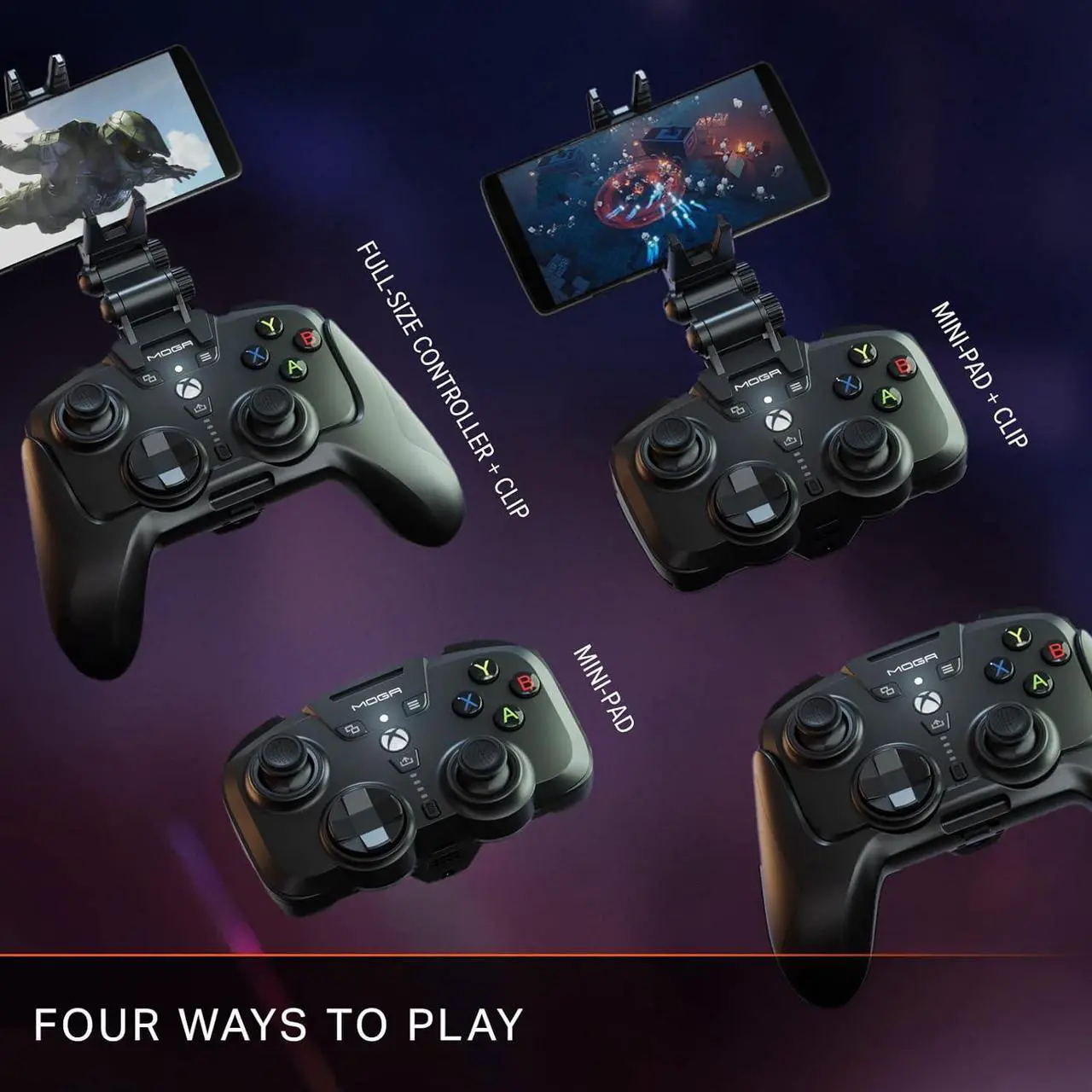 Alt view image 3 of 7 - PowerA MOGA XP-ULTRA Multi-Platform Wireless Controller for Mobile, PC and Xbox Series X|S