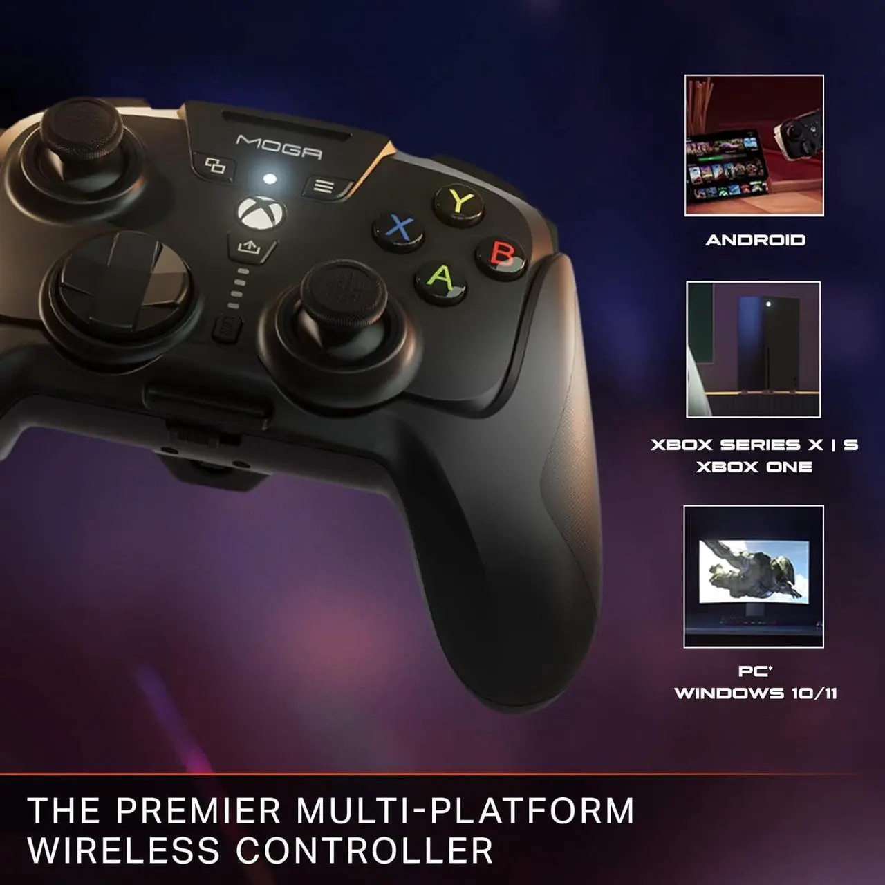 Alt view image 2 of 7 - PowerA MOGA XP-ULTRA Multi-Platform Wireless Controller for Mobile, PC and Xbox Series X|S