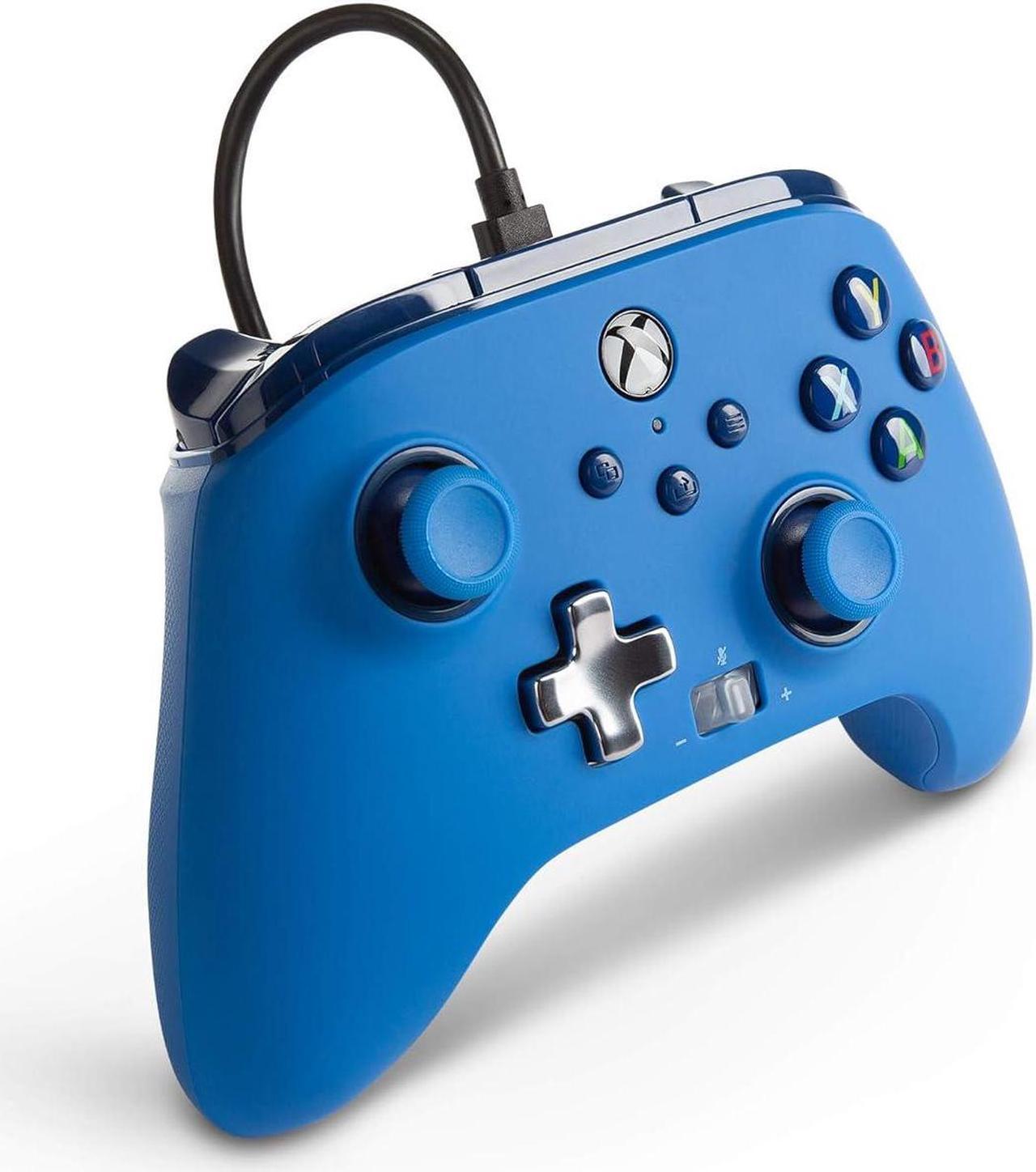 Alt view image 3 of 6 - PowerA Enhanced Wired Controller for Xbox Series X|S - Blue, Officially Licensed for Xbox