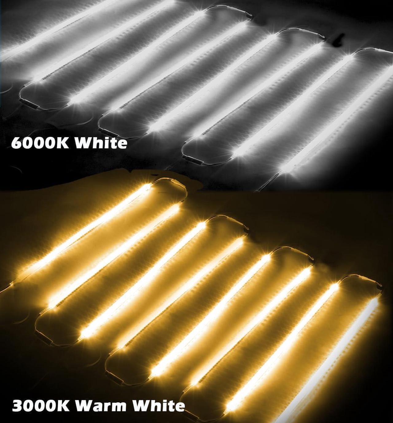 Alt view image 4 of 7 - LED Under Shelf Lighting Kit, (8) Linkable 12-Inch Light Strips Set, 20W 2000lm Daylight White, Flexible & Durable for Bookcases, Cabinets, Pantries, Showcase, Closet (Cool White)