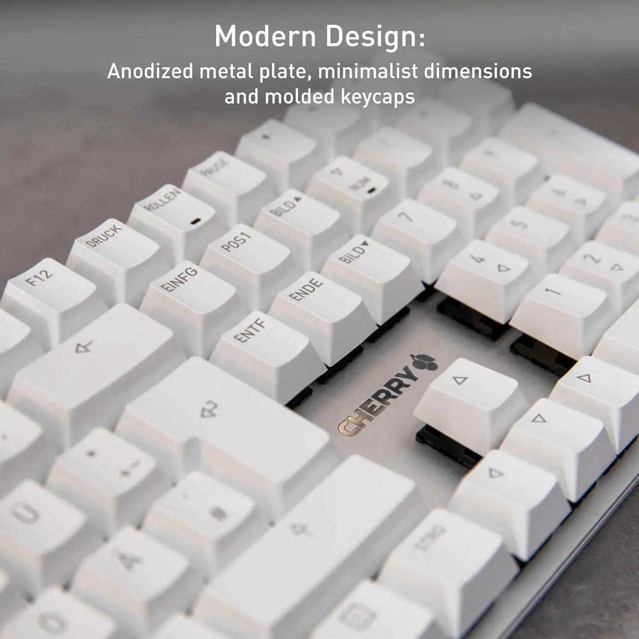 Alt view image 3 of 6 - Cherry KC 200 MX Mechanical Office Keyboard with New MX2A switches. Modern Design with Metal Plate Frame. (Bronze W/MX2A Brown Switch)