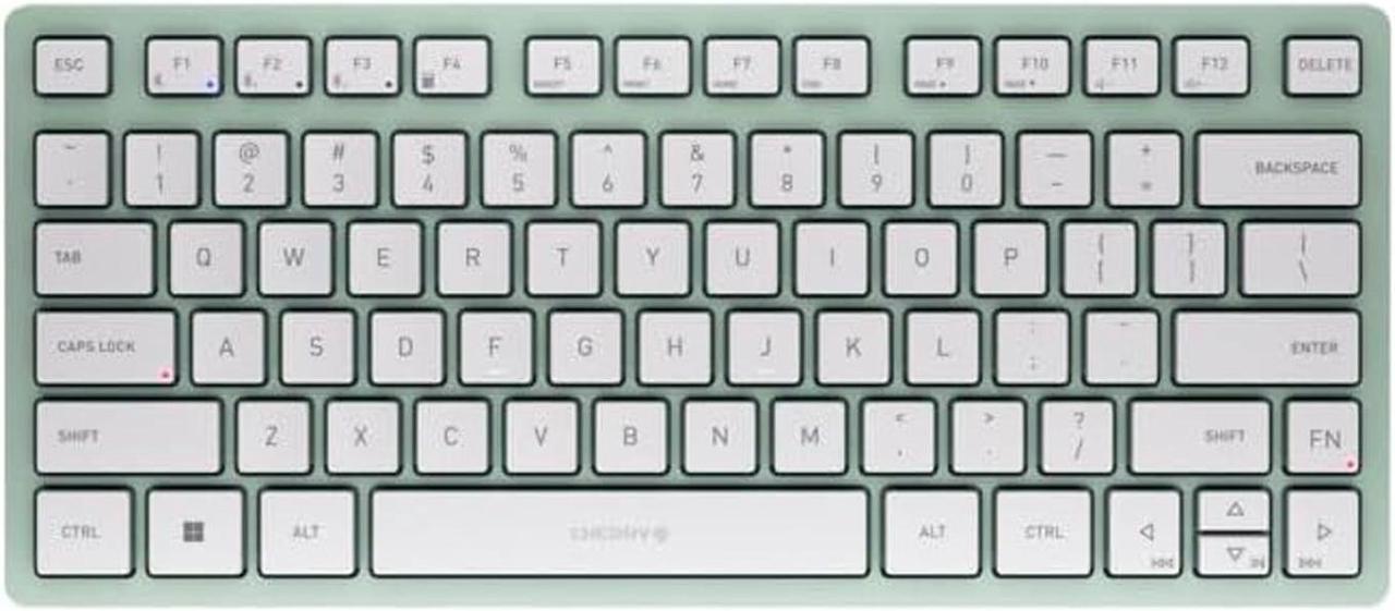 Cherry KW7100 Mini Multi Device Compact Wireless Keyboard with Bluetooth. (Agave Green)