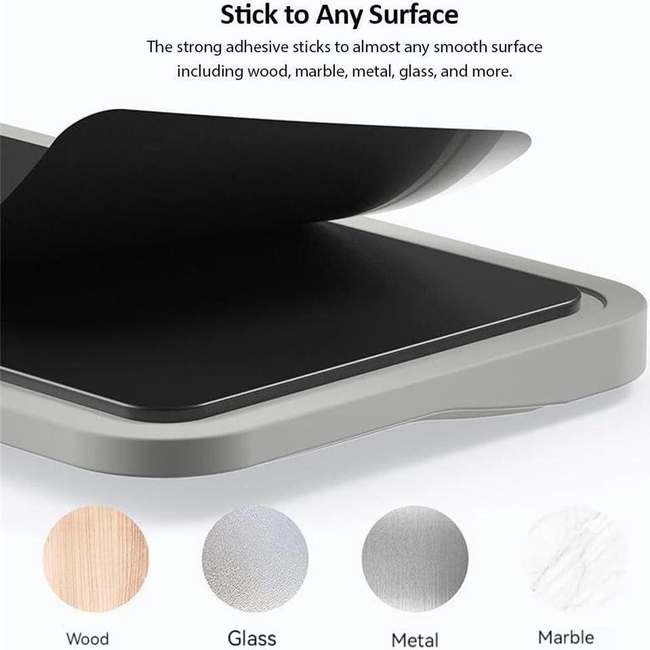 Alt view image 5 of 7 - Magnetic Cable Management, Cable Holder for Desktop Multipurpose Cord Keeper, 5 Clips(OD 3.0-4.2mm) for Lightning, USB-C, Micro Cable, Other Wires, Sticks to Wood, Marble, Metal, Glass (Gray)