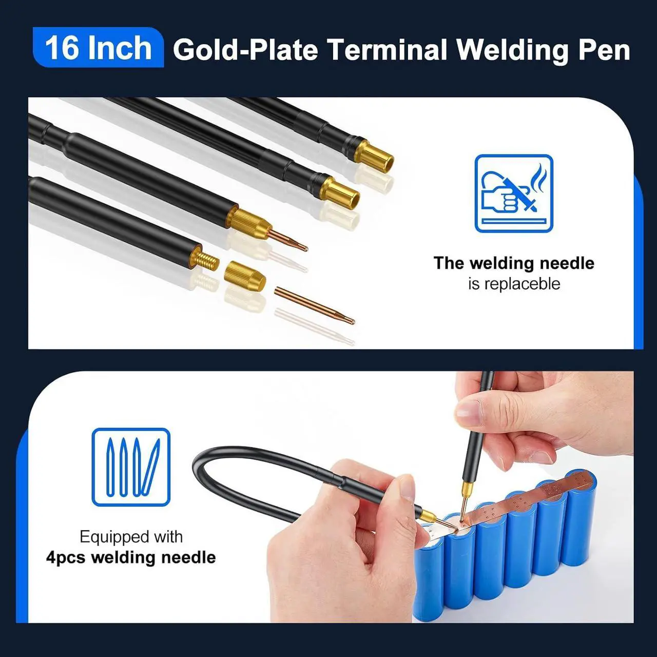 Alt view image 6 of 7 - Spot Welder, Seesii Farad Capacitor Battery Spot Welder 3000F 120 Gears Adjustable Capacitor Energy Storage Portable Spot Welder, Support 0.1-0.3mm Nickel Strip Spot Welding for Battery Pack Making