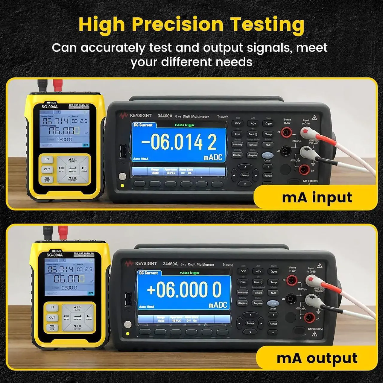 Alt view image 5 of 7 - Signal Generator, 4-20mA 0-24V Adjustable Analog Current Voltage Generator Simulator with Real-time Curve,Historical Record, Resistance Pressure Generator Calibrator