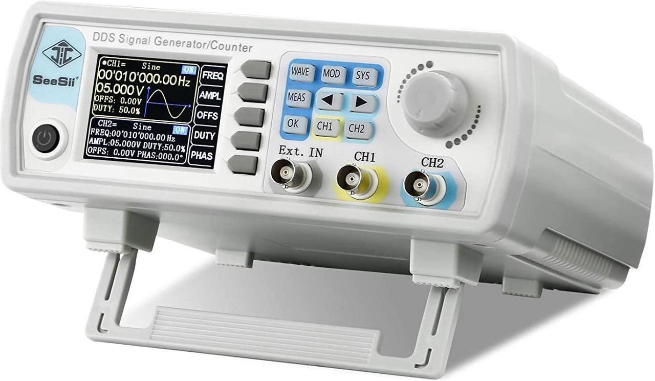 Main image of Professional Upgraded 15MHz DDS Signal Generator Counter, 2.4Inch LCD Display High Precision 200MSa/s Dual-Channel Arbitray Waveform FG-615 Function Generator Frequency Meter